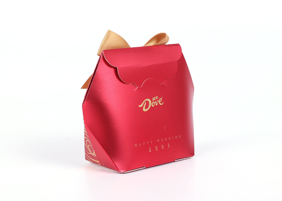 Printed Logo Gift Packing Paper Bags , Luxury Wedding Paper Bag 0.6mm Thickness