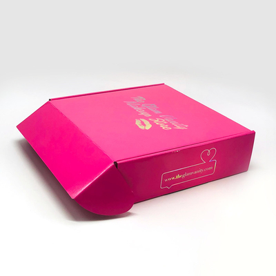 Cardboard Shipping Paper Corrugated Box Rose Pink For T Shirt